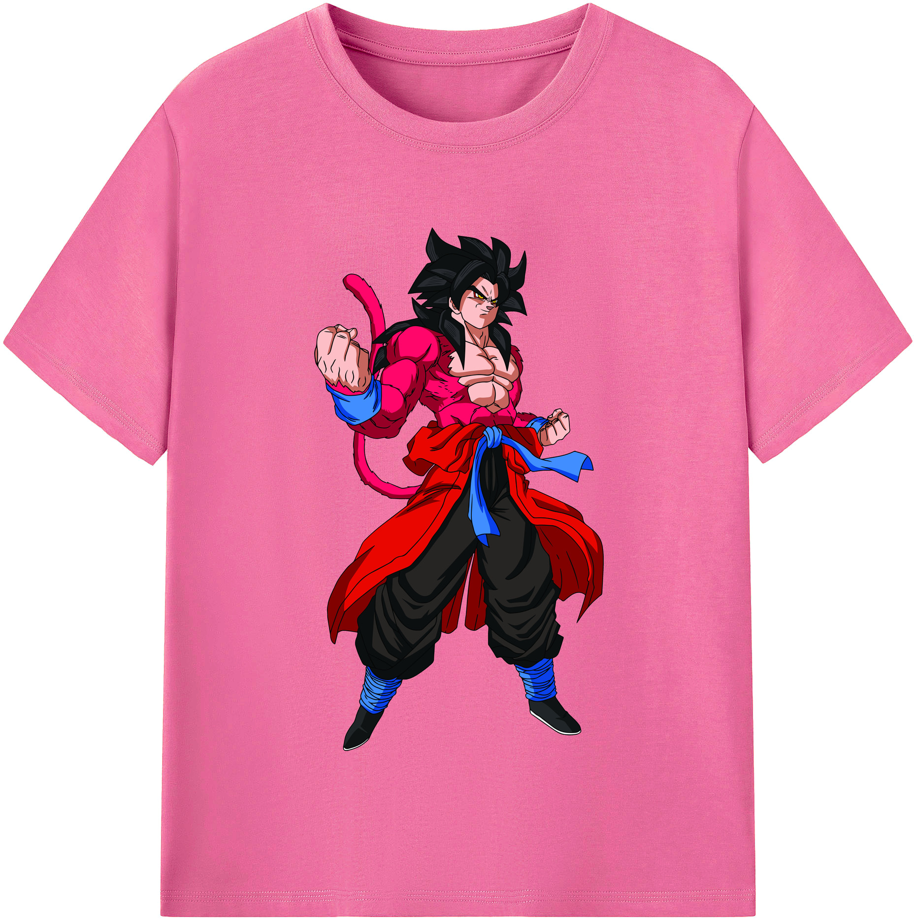 （画像用） ドラゴンボール 孫悟空（そん ごくう）Son Goku カカロット DRAGON BALL Kakarotto レディースカジュアルプリントTシャツ（綿100％）